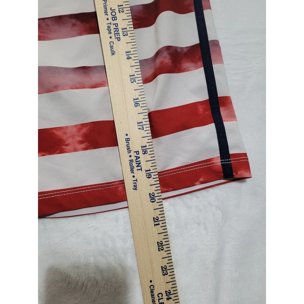 Hurley Board Shorts Mens 30 Red White Blue  American Flag Phantom‎ Surf